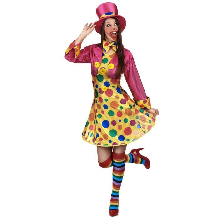 Déguisement clown amusant femme - Small