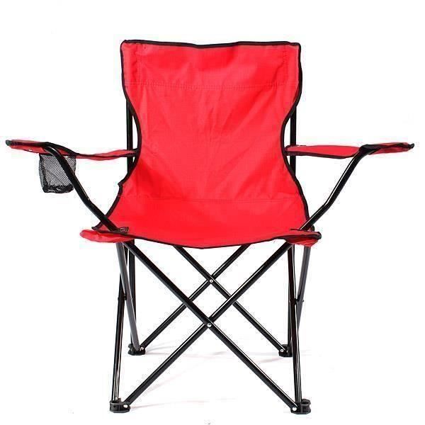 Chaise de camping pliable fauteuil de plage extérieur KING DO WAY Rouge