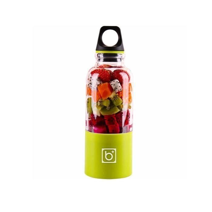 LEEGOAL Juicer Blender Portable 500 Ml Électrique Rechargeable Govec USB Chargeur Câble Pour Fruits Légumes Vert Go54071