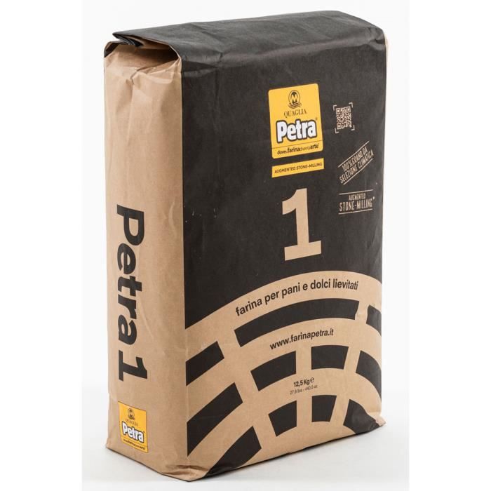 Molino Quaglia - Farine de Blé Tendre Petra 1 12,5Kg