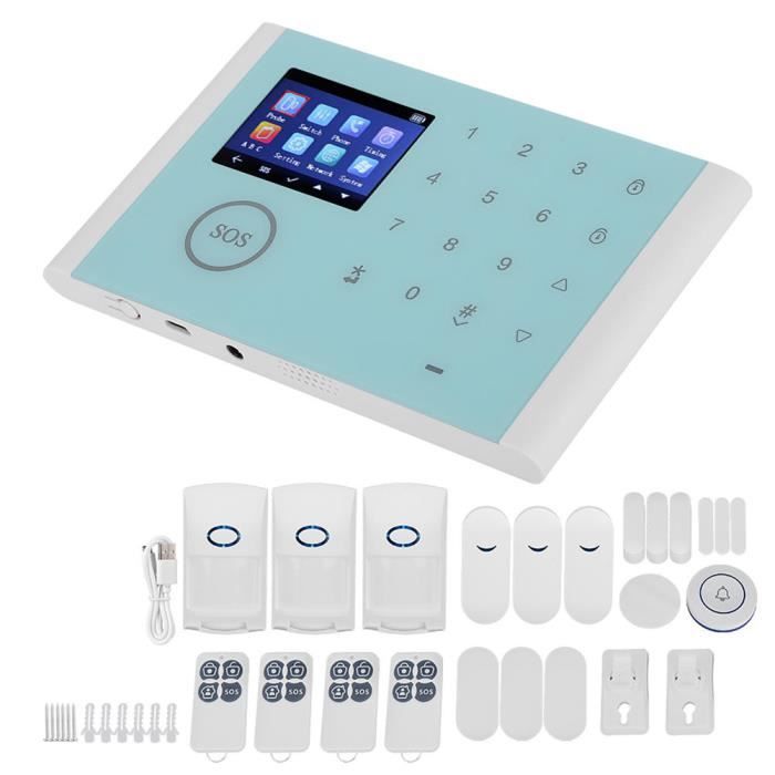 ESTINK système d'alarme vocale CS118 Wifi + GSM + GPRS Multi-Language Intelligent Voice Home Système d'alarme antivol 110-230 V CA