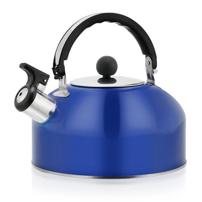 Carafes d'eau,Bouilloire à thé cuisinière sifflement théière en acier inoxydable Pots d'eau chaude pour cuisinière - Type Blue