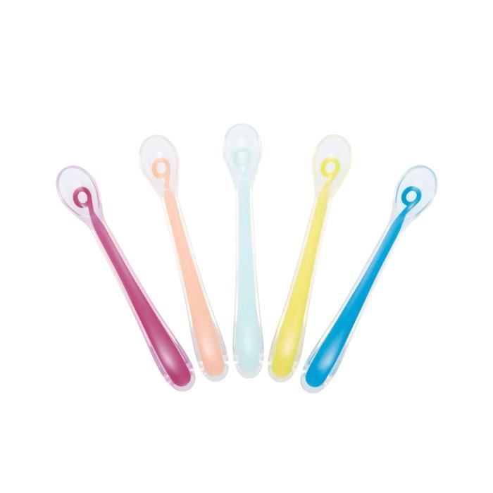 BABYMOOV Baby Spoons - Cuillères Silicone 1er age
