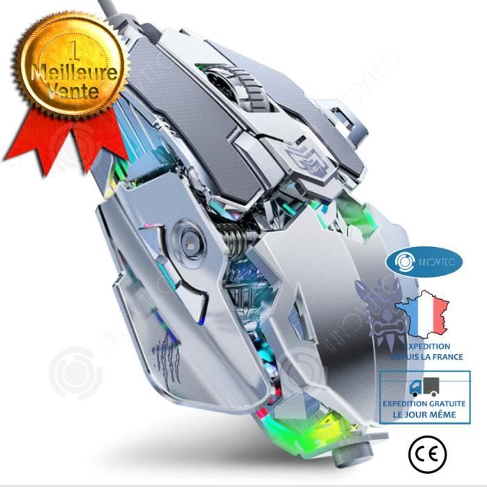 INN Ensemble clavier et souris, souris et clavier de jeu, souris de jeu lumineuse, clavier et souris filaires