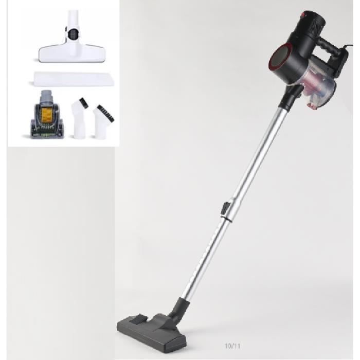 Iztoss Aspirateur Balai V7 Sans Sac, Aspirateur à Main 4en1(800W/16Kpa Puissance d'aspiration, Filtration HEPA, Brosse pour Sol Dur