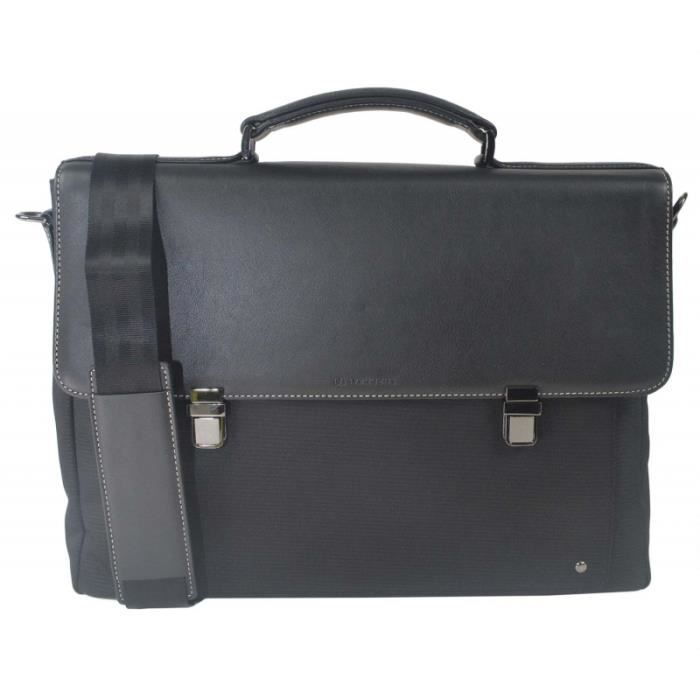 Cartable Le Tanneur TGA4101N1-noir Noir
