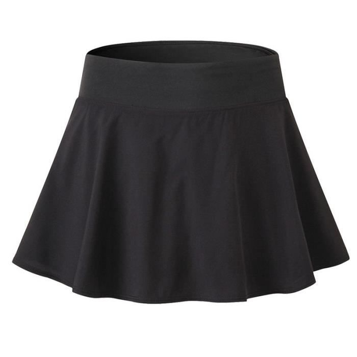 Jupe de Sport Femme Tennis Short Intérieur Sécher Rapide