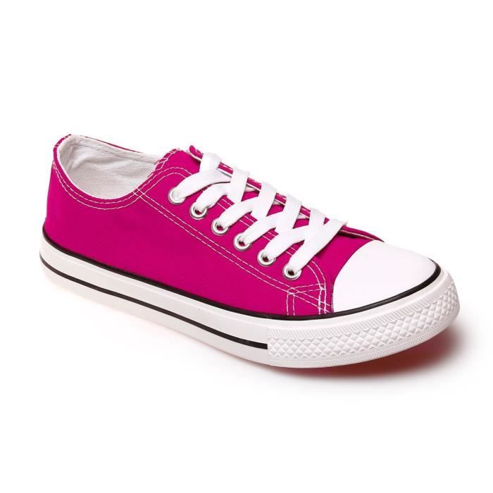 Tennis basses fuchsia