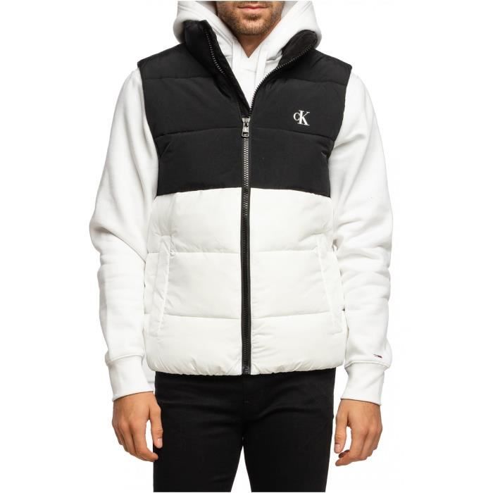 Doudoune sans manche bicolore et bimatière - Calvin klein - Homme