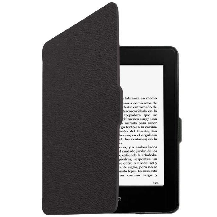 OCIODUAL Etui avec Fermeture Magnétique Housse Coque pour Kindle Paperwhite 3-2-1 G.7-6-5 Noir