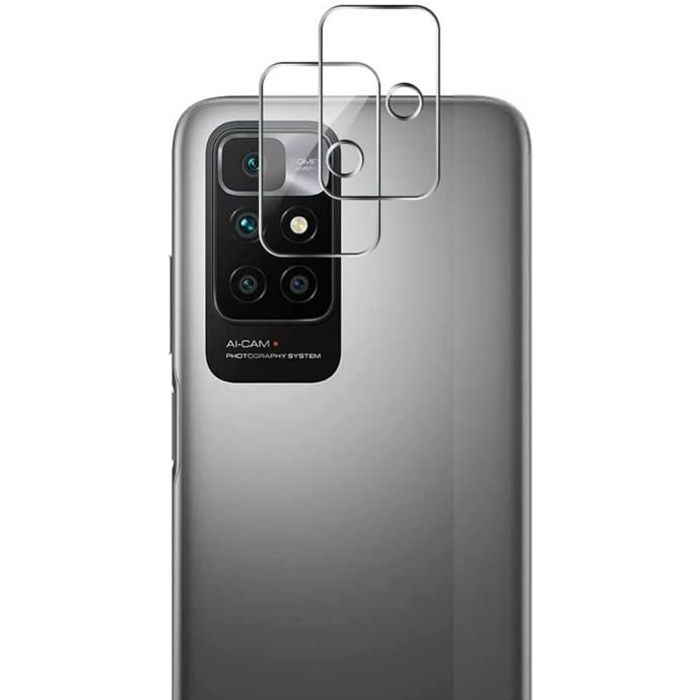 Protection Caméra pour Xiaomi REDMI 10 4G [Lot de 2] Verre Trempé Appareil Photo Arrière Film Protection Phonillico®
