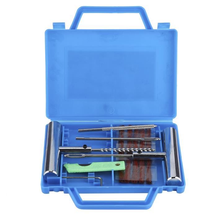 TMISHION Kit de Réparation de Pneu 7pc Outil Diagnostic Réparation de Crevaison de Pneu de Roue sans Chambre à Air pour Auto Moto