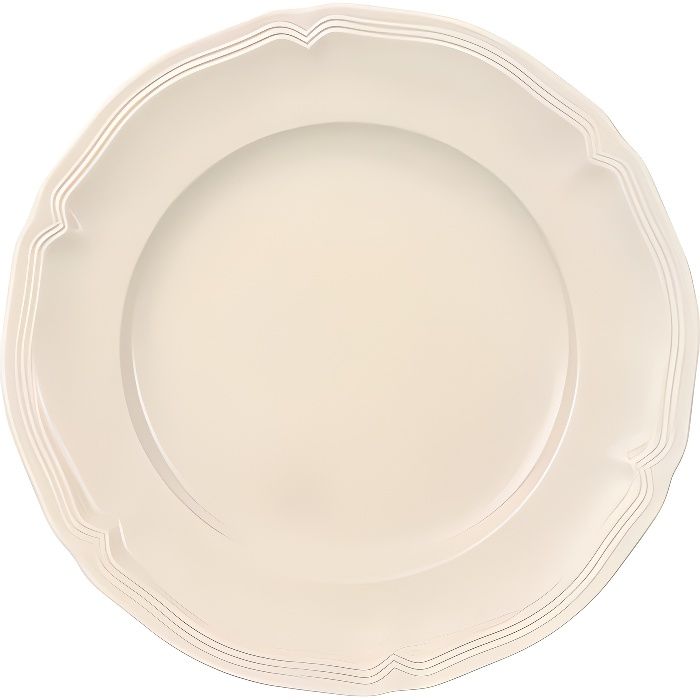Villeroy & Boch 10-2396-2700 Assiette Plate Porcelaine Blanc 25 x 25 x 9,1 cm 1 Assiette