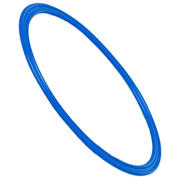 Cerceau plat 60 cm en polypropylène bleu