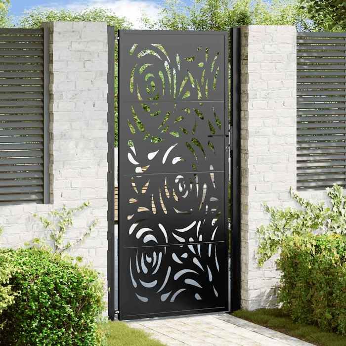 VIDAXL Portail de jardin acier - vue 7