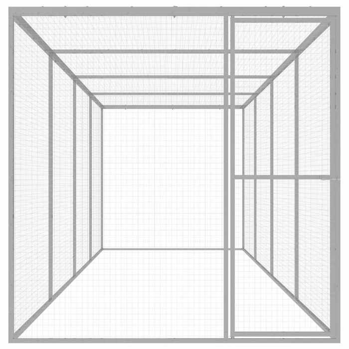 Meilleurs prix pour Meilleures Poulailler-Enclos-Cage pour chat 6x15x15 m - acier galvanisé SSD5102349