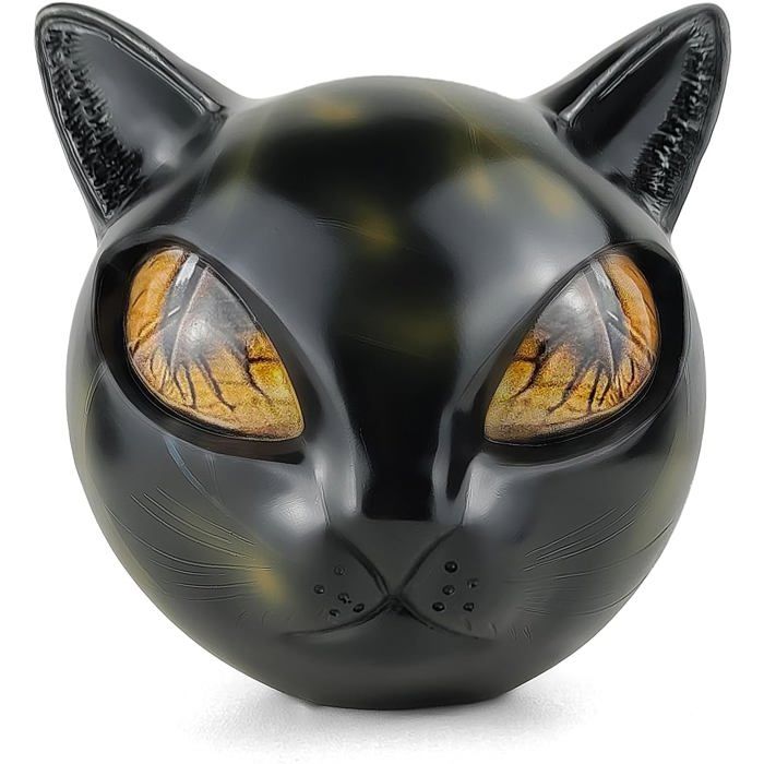 Figurine - KZQ - Chat Noir - Sculpture en Pierre - Décoration Contemporaine - Intérieur,Matériau : Résine - Maison