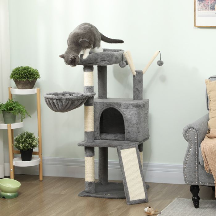 Arbre à chat tour de jeux pour chats griffoirs et tapis en sisal, plate — free download