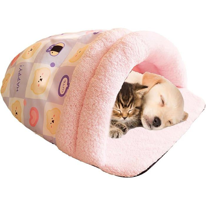 Meilleurs prix pour Sac couchage chien - tapis sieste pliable en forme pantoufle pour les petits animaux compagnie Lit lapin doux # CORBEILLE