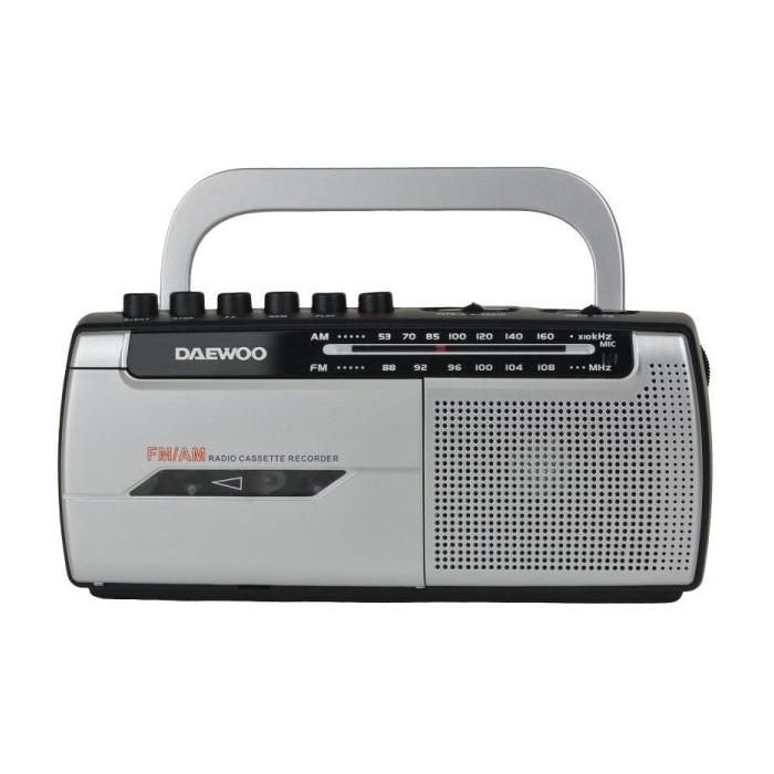 Radio Cassette DAEWOO DW1107 AMFM Enregistreur de cassette Microphone intégré