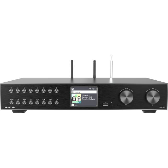 Radio Internet - Telestar - Top 500 - Bluetooth 5.3 - Streaming intégré - Enregistrement USB