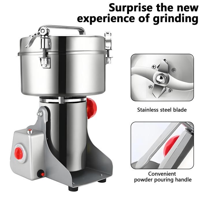 VAYOTOY Moulin Électrique à Grains 850W 28000 RPM – Broyeur Inox 150g Pour Épices, Herbes, Céréales & Noix