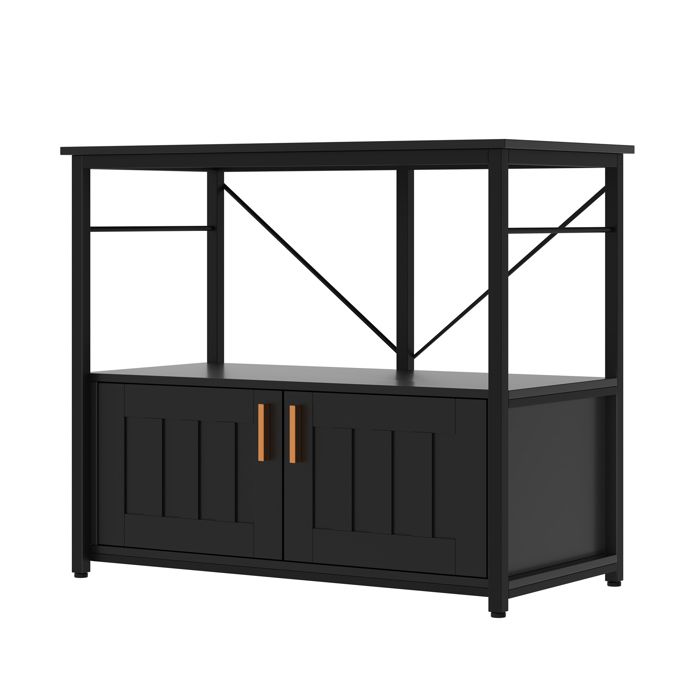 Comparer les prix de Support Pour Aquarium Meuble En Bois Et Métal Résistant Avec Rangement Aquarium Terrarium De Tortue Et Reptile Noir