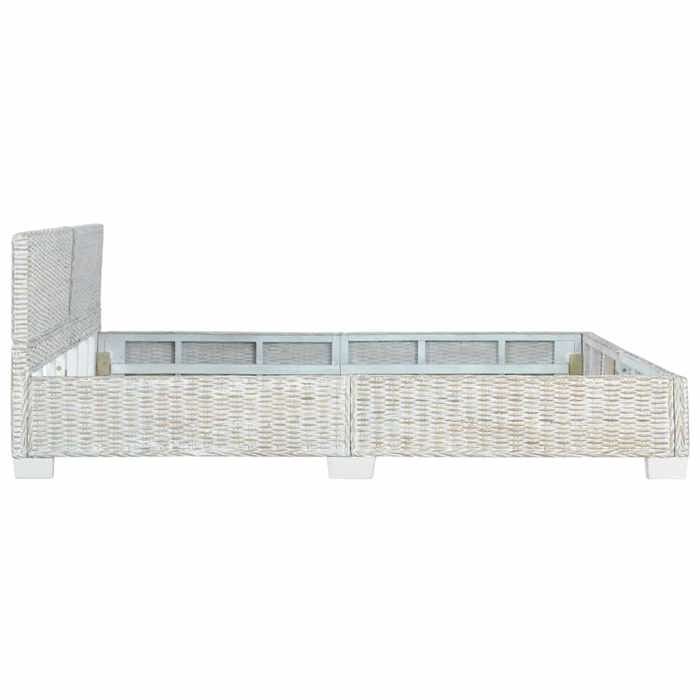 RUIG - TOP Meuble de Couchage - SHELD - Cadre de lit Double - cadre solide - sans matelas - Gris Rotin naturel 180x200cm 191813 132