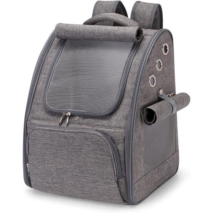Meilleurs prix pour Sac à Dos Transport pour Chat Chien, Sac Respirant et Pliable avec Sangle de Sécurité Intérieure pour Camping Randonnées nosku