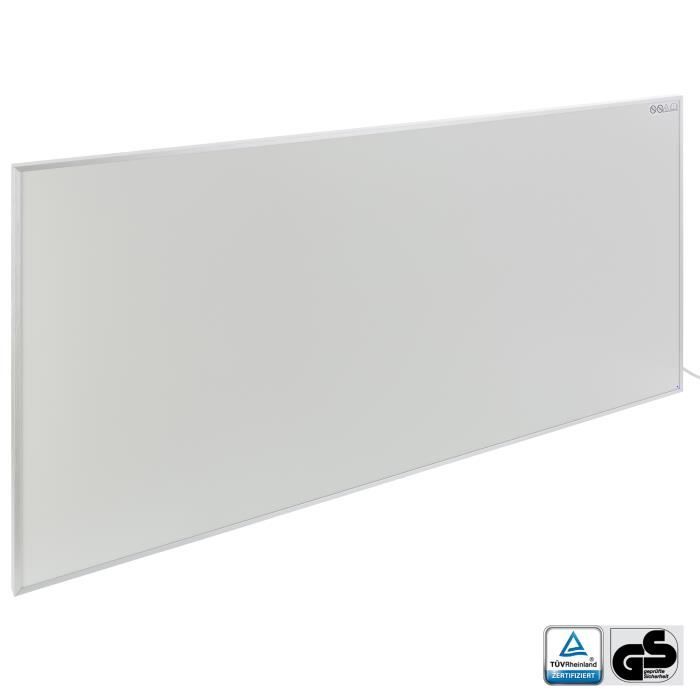 Radiateur Infrarouge Mural AREBOS 700W Avec Thermostat WiFi - Blanc 120x60.5cm - Chauffage Électrique Économe