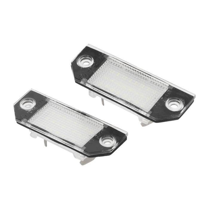 Feux Plaque Immatriculation Pour Citroën C1 / Peugeot 107 - Paire LED Blanc 6000K, étanches IP65 - 5