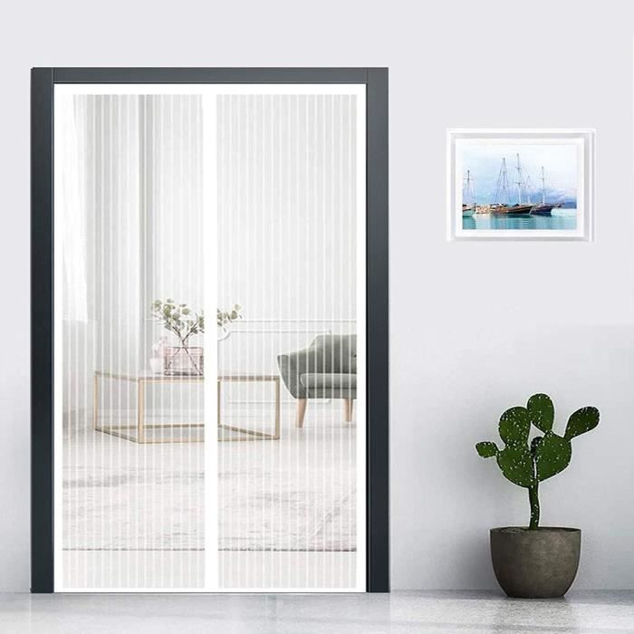 WESDOO Moustiquaire Baie Vitree Moustiquaire à Fermeture Aimantée Écran