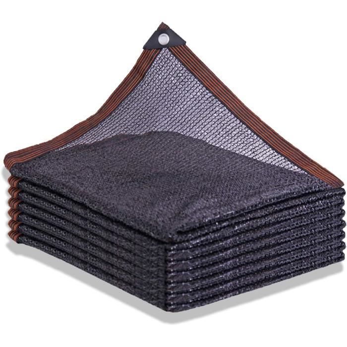 Voile D'ombrage Rectangulaire 70x90 Cm - Protection UV 95% - HDPE Résistant - Pour Terrasse, Jardin, Balcon (Marron)