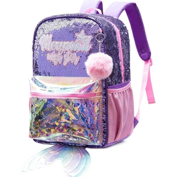 Cartable Fille Primaire, Mignon Sirène Sacs À Dos Enfant Cartable Fille Cp  Filles Unique Pour 4-7 Ans[u738] Violet Sirène - Cdiscount Bagagerie -  Maroquinerie