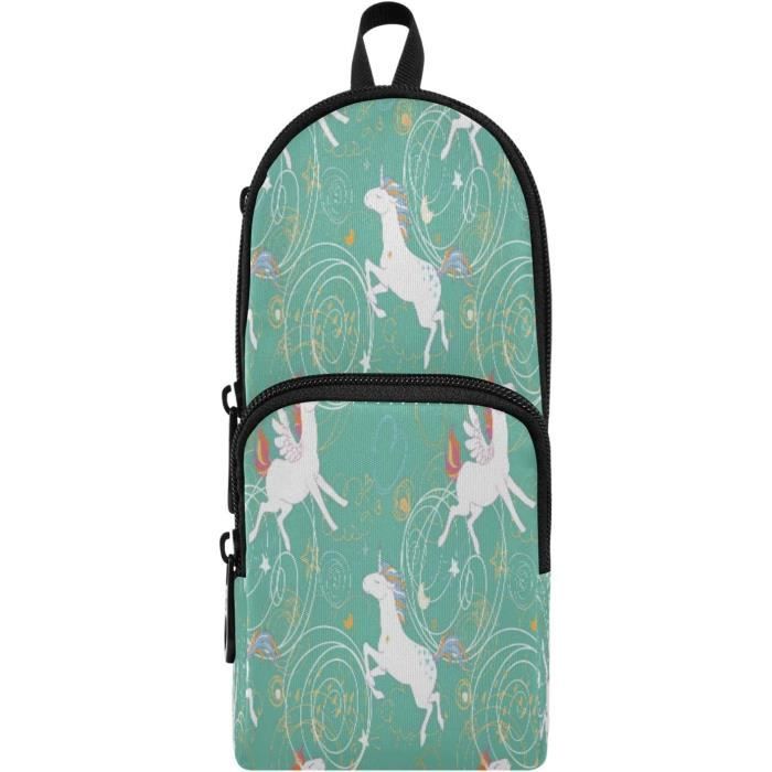 Sac à Dos Licorne Imperméable 3 Pièces - Cartable Scolaire Fille Avec Sac Lunch Et Trousse