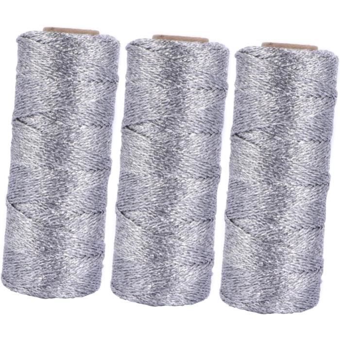 Pelotes De Laine,2mm 100M Coloré Fil Cordon Fait à La Main Artisanat