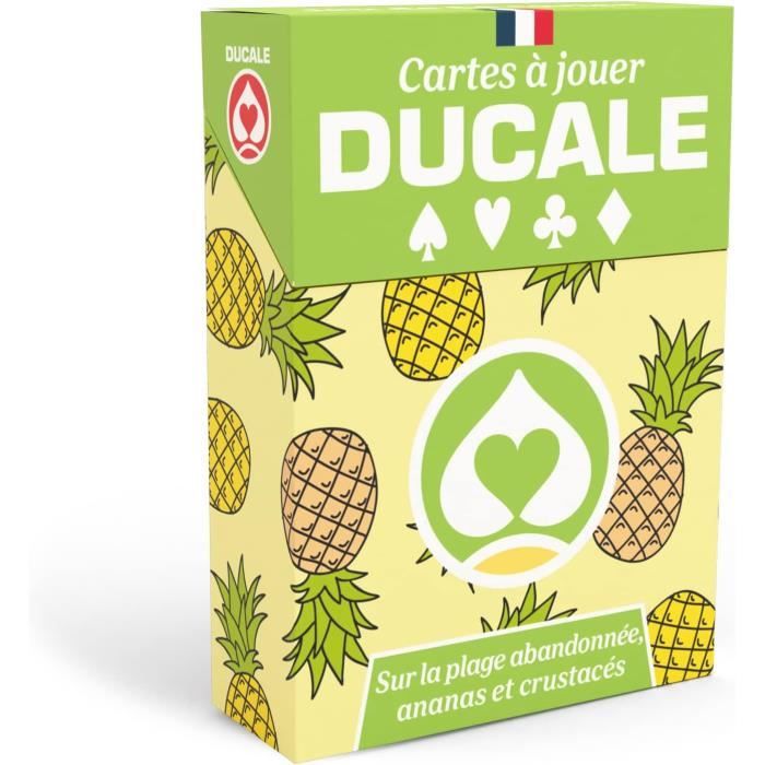 Jeu de cartes Ducale - Edition Summer 2023 - Ananas - 54 cartes Premium ...