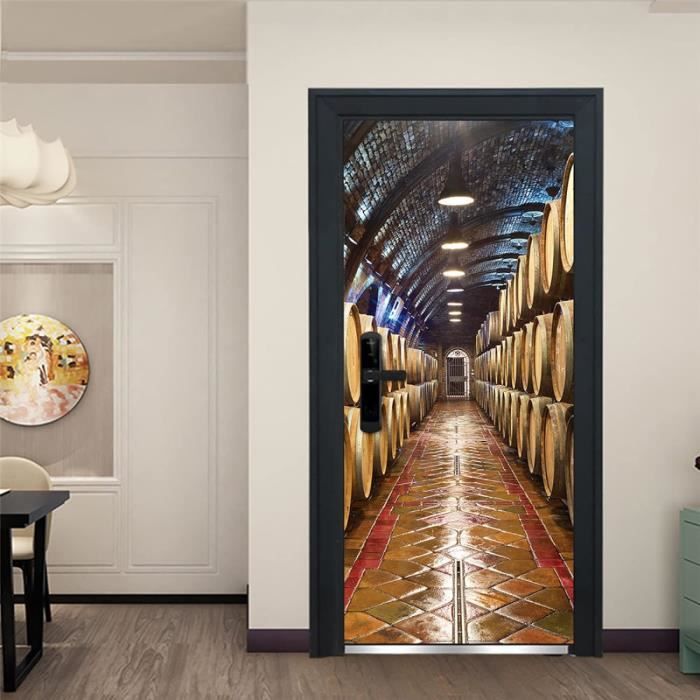 Autocollant Mural Géant Pour Porte - 75x205 Cm, Motif "Anen à New York" - Marque Tulup, Style Moderne, Neuf Pour Décorer Toute La Maison