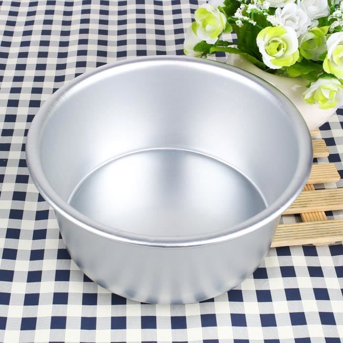 Moule à Gâteau en Alliage d'Aluminium de 5 Pouces en Forme de Cœur avec Fond Amovible - Moule de Cuisson Durable pour Boulangers à la Maison, Parfait pour les Gâteaux, les Occasions
