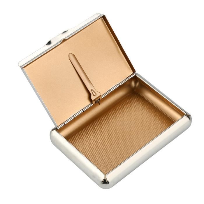 Boîte de tabac en métal de poche (95 * 70MM) Boîte de rangement pour ...