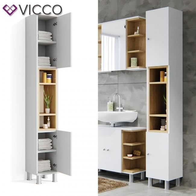 Colonne Armoire De Salle De Bain 30 X 200 X 30 Cm Bxhxt Achat Vente Colonne Armoire Sdb Colonne Armoire De Salle D Cdiscount