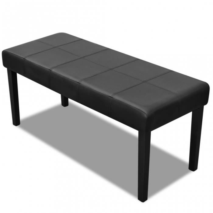 Banc Banquette Pouf 106 Cm Noir Salon Salle A Manger Chambre 3002011 Achat Vente Banquette Soldes Sur Cdiscount Des Le 20 Janvier Cdiscount