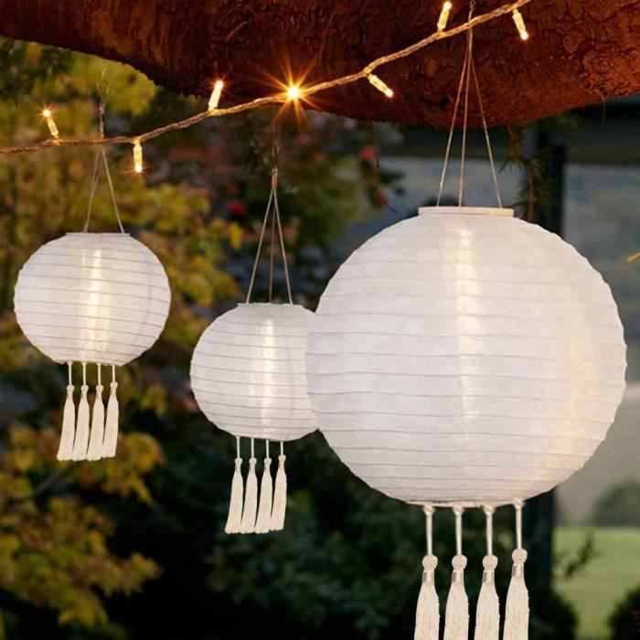Lanternes Rondes Chinoises-japonaises En Papier De Riz, Lampion Boule à
