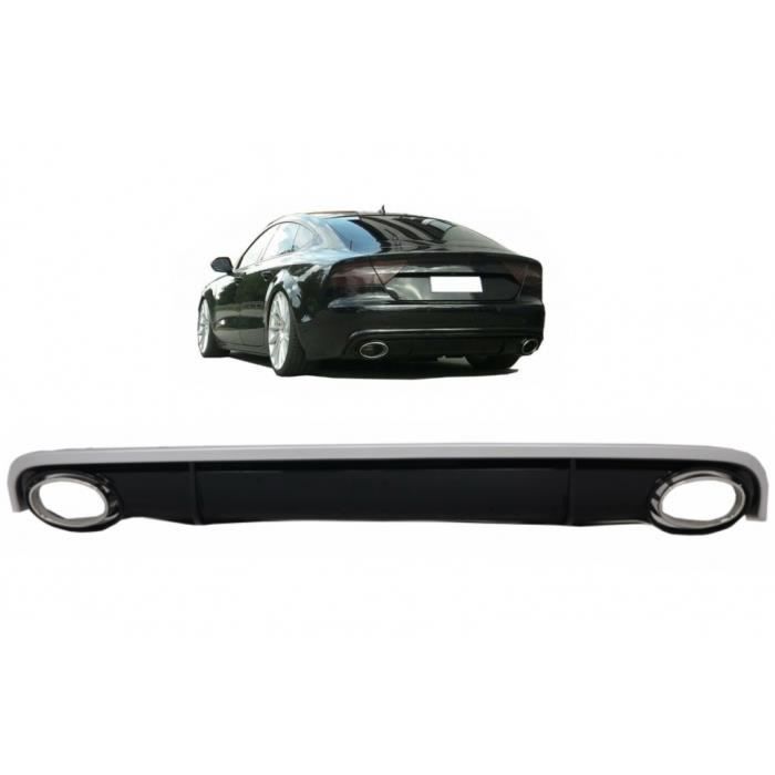 Pare-chocs Arriere Diffuseur pour Audi A7 4G 10-14 RS7 Design + Embouts Echappement
