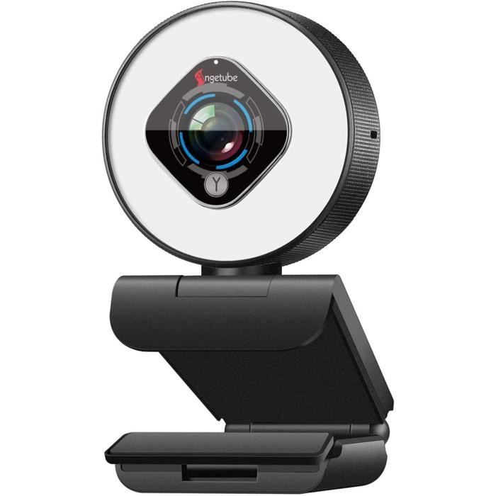 Caméra  avec Anneau Lumineux de Luminosité Streaming 1080P cam