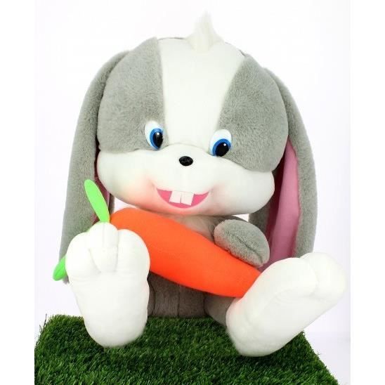 Peluche lapin geant avec carotte 40CM Cdiscount Jeux Jouets