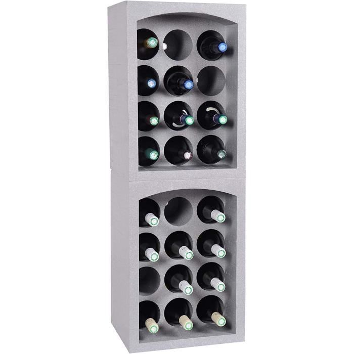 eda - casier, range bouteilles en polystyrene - de 12 jusqu'a 72 bouteilles - 10710 (24)