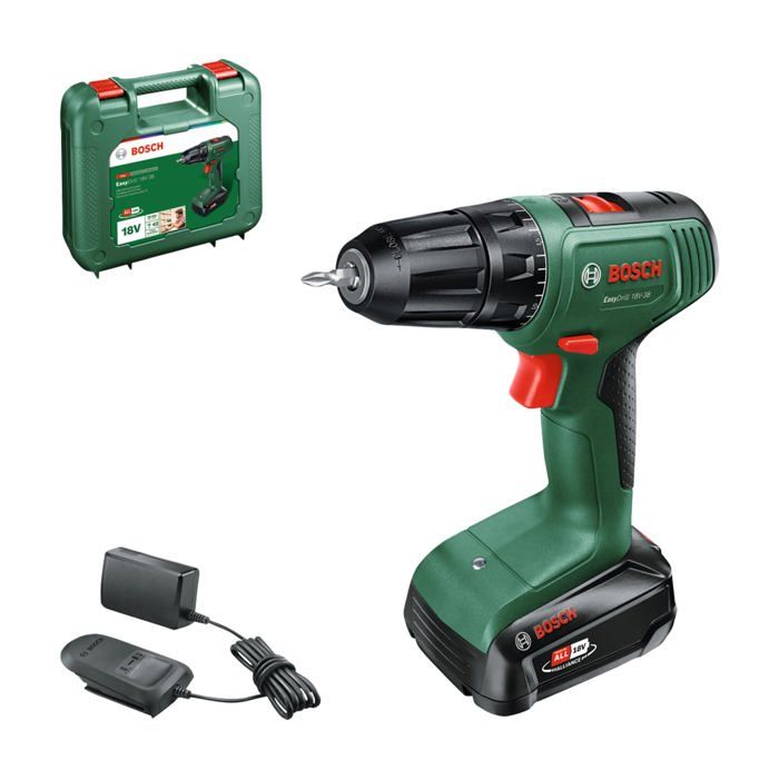 Perceuse visseuse sans fil Bosch EasyDrill 18V 38 2 Ah 18 V Batterie incluse