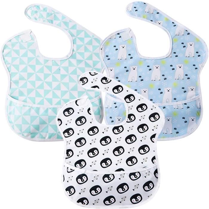 Le Repas De Bebe Bavoir Manches Pour Bebe Alimentation Impermeable A L Eau Blouse Tablier Bavoir De Bebe Manches Bavette Cdiscount Pret A Porter