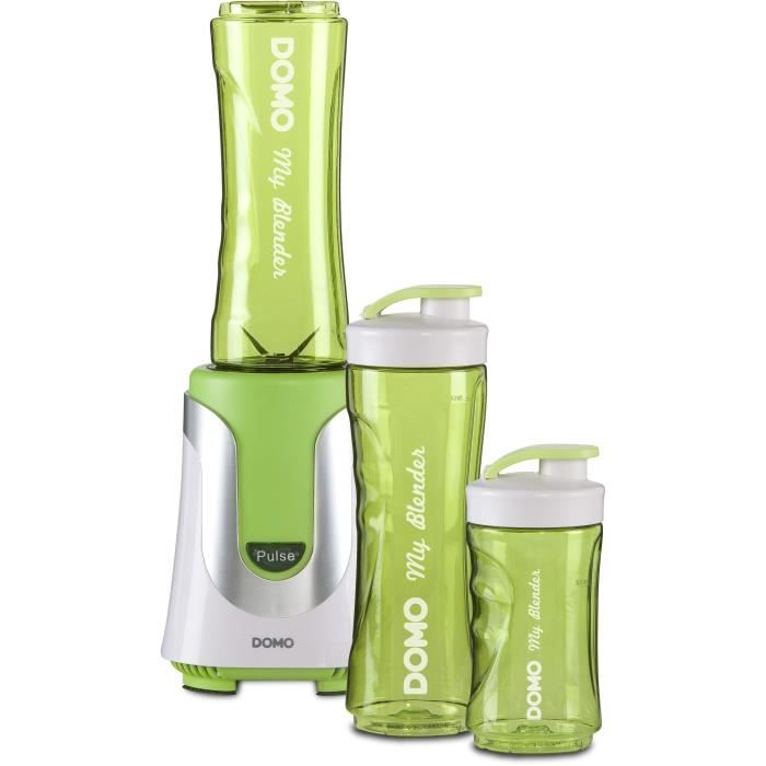 domo mixeur 2 en 1 do436bl 300 w vert